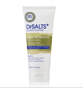 Dr Salts Post Workout Epsom Salts Shower Gel with Black Pepper Extract  Αφρολουτρο 200ml