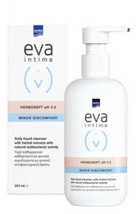 Intermed Eva Intima  Herbosept ph 3.5 MINOR DISCOMFORT υγρό καθημερινού καθαρισμού  ευαίσθητης περιοχής με βότανα 250ml