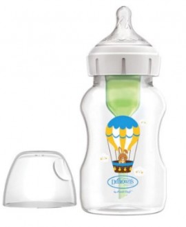 Dr. Browns Options+ Anti-Colic Wide Neck Πλαστικο μπιμπερο  3+m  Αεροστατο   330ml SKU WB 111002
