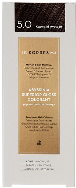 Korres Abyssinia Superior Gloss Colorant N 5.0 Καστανό Ανοιχτό, 50ml