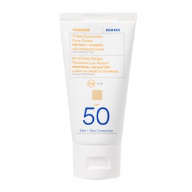 Korres Yoghurt Tinted sunscreen face cream αντιηλιακο προσωπου με χρωμα 50 SPF 50 ml