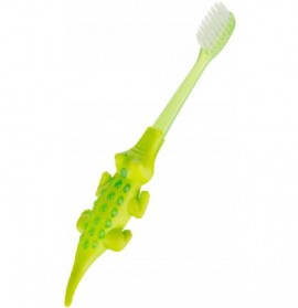 Akuku Βρεφική Οδοντόβουρτσα Kροκοδειλάκι για ηλικίες 12+ μηνών, 1 τμχ