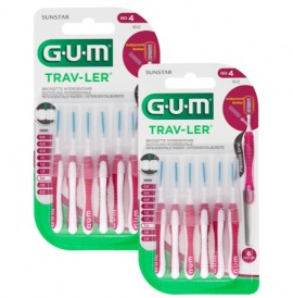 Gum 1612 Trav-Ler Promo (-50% στο 2ο προϊον) Μεσοδόντια Βουρτσάκια 1,4mm, ISO 4 , 2x6τεμ