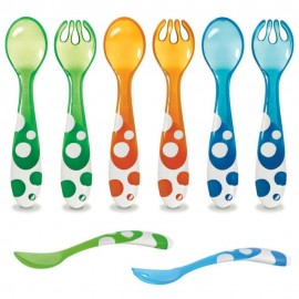 MUNCHKIN 6 MultiColor Forks And Spoons 12+ m Πολυχρωμα μαχαιροπηρουνα   6 τμχ.