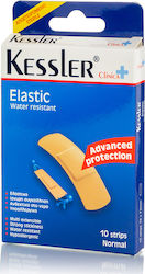 Kessler  Elastic water resistant Αυτοκόλλητα Ελαστικά επιθέματα πληγών NORMAL (10τεμ.19X72mm) Αποστειρωμένα Ανθεκτικά στο νερό 10 Τμχ
