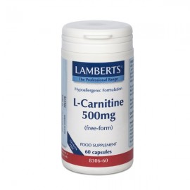 Lamberts L-Carnitine 500mg, Καρνιτίνη 60 Caps