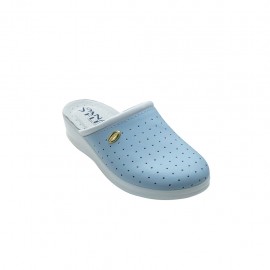 SANAFLEX  Δερμάτινο Ανατομικό Σαμπό Χρώμα Γαλάζιο SKU 20C