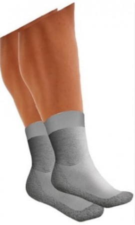 URIEL  Diabetic silver socks  Κάλτσες Διαβητικών / Αντισηπτικές  Γκρί  N 35-38