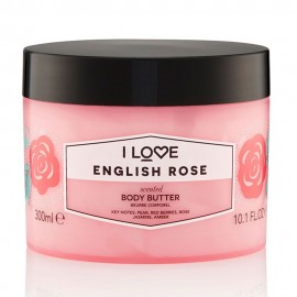 I LOVE Cosmetics English Rose Body Butter Κρέμα σώματος  με αρώματα Τριαντάφυλλου και Φρούτων 300ml