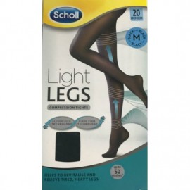 SCHOLL Light Legs Καλσόν Διαβαθμισμένης Συμπίεσης, 20 DEN  Size XL Noir-Swart