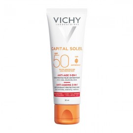 VICHY CAPITAL SOLEIL Anti-ageing SPF50+ Αντηλιακή Προσώπου με Αντιγηραντική Δράση, 50ml