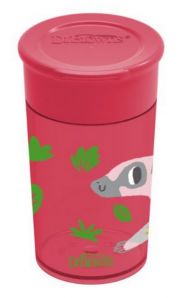 Dr.Browns  Cheers 360° Κύπελο  9m+ 300ml 1 τμχ φουξια  SKU TC 01096