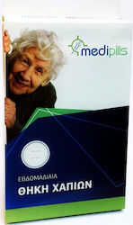 MEDICO Medipills Εβδομαδιαία Θήκη Χαπιών με 28 Θέσεις σε Διάφανο χρώμα