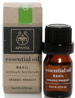 APIVITA Βιολογικό Αιθέριο Έλαιο με Βασιλικό, 5ml
