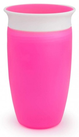 MUNCHKIN Miracle 360 Sippy Cup  Εκπαιδευτικό ποτήρι Προστασία από διαρροές  12+ m   Ροζ 296ml