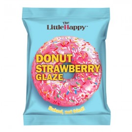 Τhe Little Happy Donut Strawberry Glaze Ατομικό Γλυκό Σνακ, 50g