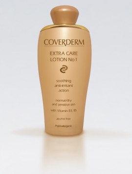 Coverderm Extra Care Lotion No1, Λοσιόν Ενυδάτωσης για Κανονικές & Ξηρές - Ευαίσθητες Επιδερμίδες, 200ml