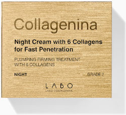 Collagenina Night cream with 6 collagens Grade 2  Συσφικτική Κρέμα Προσώπου Νυκτός με Κολλαγόνο 50ml