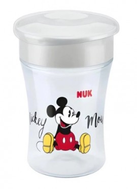 NUK  Magic Cup Mickey   Παιδικό Ποτηράκι  Πλαστικό 8+m  230ml Γκρι SKU 10255488