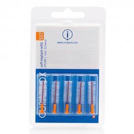 CURAPROX  Soft Implant, Aνταλλακτικά Μεσοδόντια Βουρτσάκια Πορτοκαλί 5τμχ (για εμφυτεύματα) SKU 507