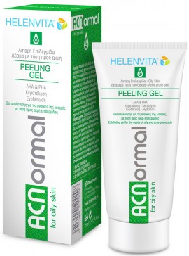 HELENVITA ACNormal Peeling Gel Απολέπισης με ΑHA για την Απομάκρυνση Νεκρών Κυττάρων της Επιδερμίδας, 75ml