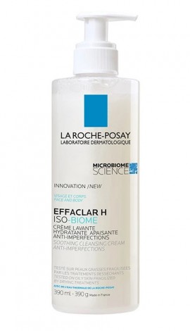 La Roche Posay Effaclar H Iso - Biome Creme Lavante Hydratante Καταπραϋντική Ενυδατική Κρέμα Καθαρισμού, 390ml