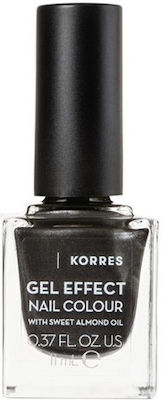 Korres Gel Effect Gloss Βερνίκι Νυχιών Μακράς Διαρκείας Moonstone Grey  N 96 11ml