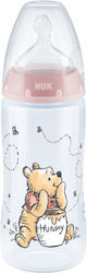 NUΚ First Choice Plus Temperature Control Winnie πλαστικο μπιμπερο  Κατά των Κολικών με Θηλή Σιλικόνης 0+m 300ml  Ροζ SKU10.741.035