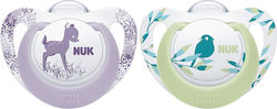 NUK   Genius Color Ορθοδοντικές Πιπίλες Σιλικόνης 6-18m 2 τμχ SKU 10.736.129
