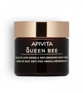 APIVITA  Queen Bee Κρέμα Νυχτάς Απόλυτης Αντιγήρανσης με Βασιλικό Πολτό Ελεγχόμενης Αποδέσμευσης 50ml
