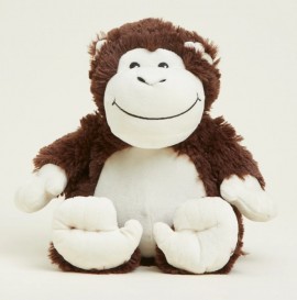 Warmies Θερμοφόρα Monkey (ΜΑΙΜΟΥΔΑΚΙ) , Λούτρινο-βελούδινο παιχνίδι με Άρωμα Λεβάντα, 1τμχ