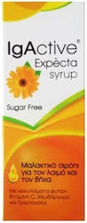 IgActive Expecta Syrup Sugar Free Μαλακτικό Σιρόπι Για Τον Λαιμό & Τον Βήχα 150ml