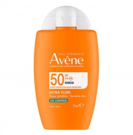 Avene Eau Thermale Ultra Fluid Oil Control Αντηλιακή Κρέμα Προσώπου SPF50+ για  ευαίσθητο δέρμα, 50m