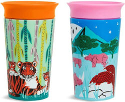 MUNCHKIN Set  Miracle Sippy Cup 12+m Παιδικά Ποτηράκια από Πλαστικό Tiger-Rhin 2τμχ x 266 ml