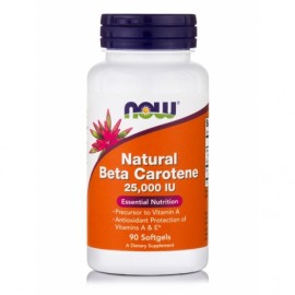 NOW Beta Carotene Natural Β-καροτενιο  90 softgels