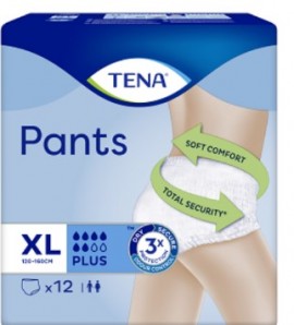 Tena Pants Plus extra large Προστατευτικά Εσώρουχα Ακράτειας , 12 τμχ