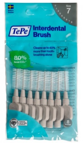TEPE μεσοδοντια βουρτσακια γκρι 1.3  μεγεθος 7  , 8 τμχ