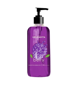 HELENVITA Berry Shower gel and bubble bath Αφρολουτρο με Μυρτιλο 490 ml