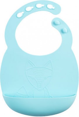 Dr. Browns Αδιάβροχη Σαλιάρα Σιλικόνης με Κουμπί με Τσέπη  4 m+ βεραμαν SKU TF 012