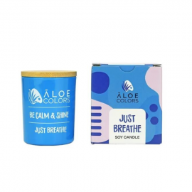 Aloe Colors Just Breathe Scented Soy Candle Κερι Σογιας 150 gr