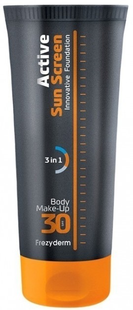 Frezyderm Active Sun Screen Innovative Body Foundation Cream, Αντηλιακό Μέικ-Απ Σώματος με SPF30, 75ml