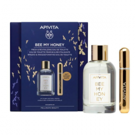 APIVITA  Set Bee My Honey Eau De Toilette Γυναικείο Άρωμα, 100ml &  Επαναγεμιζόμενο Spray Αρώματος, 8ml