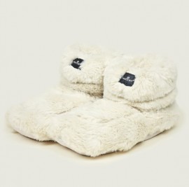 Warmies Wellness Luxury HEATABLE BOOTS Παντόφλες Μποτάκια ΜΑΣΑΖ με Άρωμα Λεβάντα, ONE SIZE (Μεγέθη 36 - 41) 1τμχ