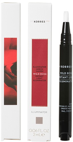 Korres Άγριο Τριαντάφυλλο Illuminator Concealer Λάμψης σε Υγρή Μορφή, 2ml