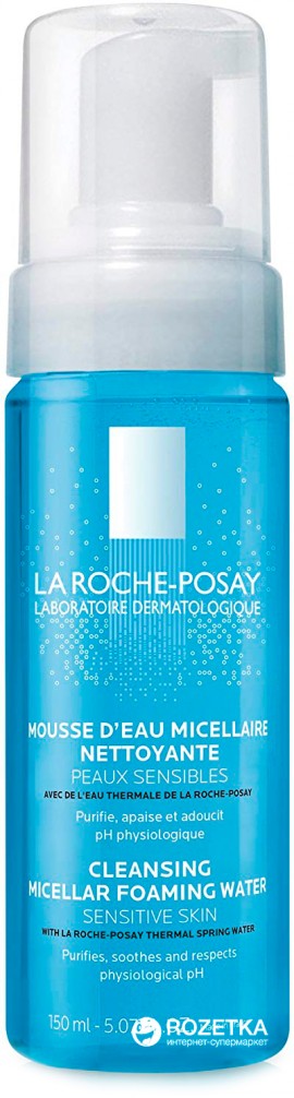 La Roche Posay Mousse DEau Micellaire, Αφρώδες Νερό Καθαρισμού για Όλους τους Τύπους Δέρματος, 150ml