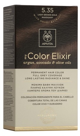 APIVITA My Color Elixir Βαφη μαλλιων N 5.35 Καστανό Ανοιχτό Μελί Μαονί, 125ml