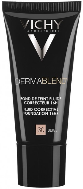 VICHY Dermablend Fluid Make-Up N 30  Beige Διορθωτικό Make-Up με Λεπτόρρευστη Υφή, 30ml