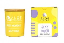 Aloe  Colors  Silky Touch Candle Αρωματικό Κερί Σόγιας, 150gr