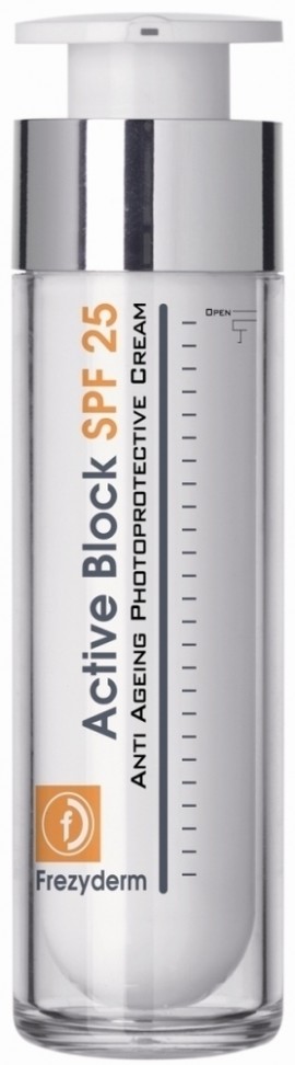 Frezyderm Active Block SPF25, Αντιγηραντική Κρέμα Ημέρας, 50ml