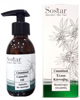 Sostar Cannabisoil Έλαιο Κάνναβης Κατάλληλο για Μασάζ, 125ml